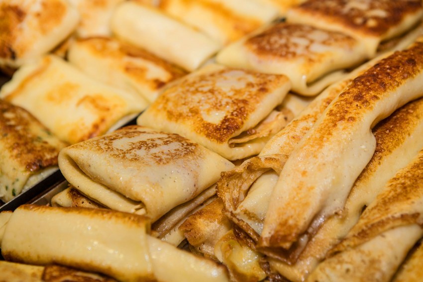 Блинчики с яблоками
