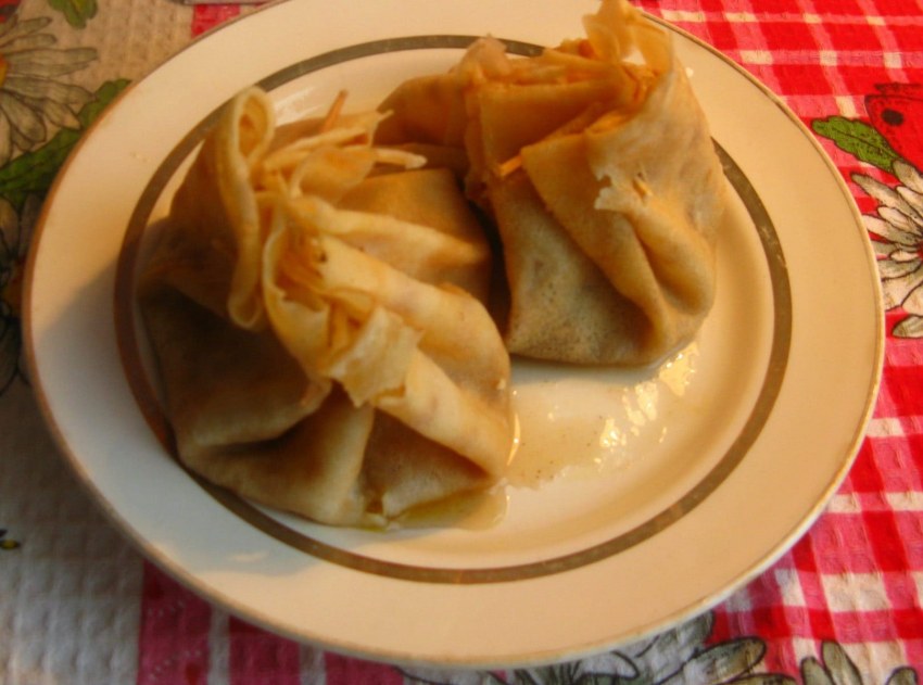 Блины с бананом