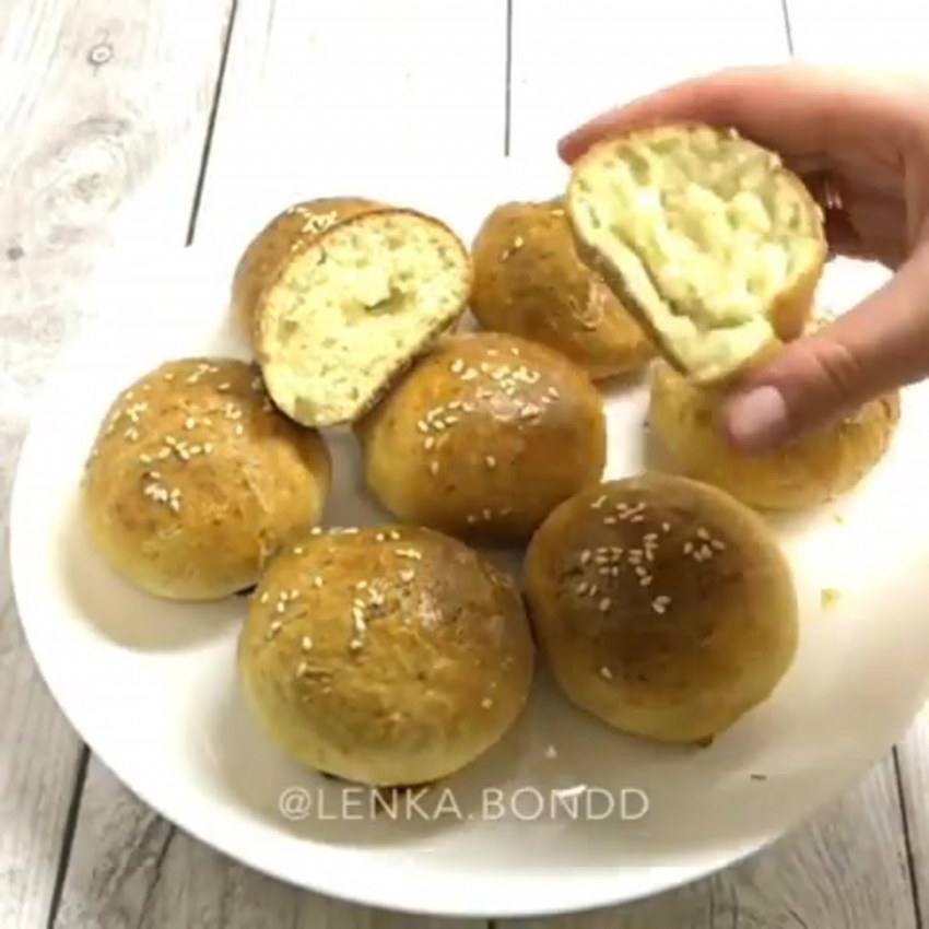 Булочки с кокосом в духовке