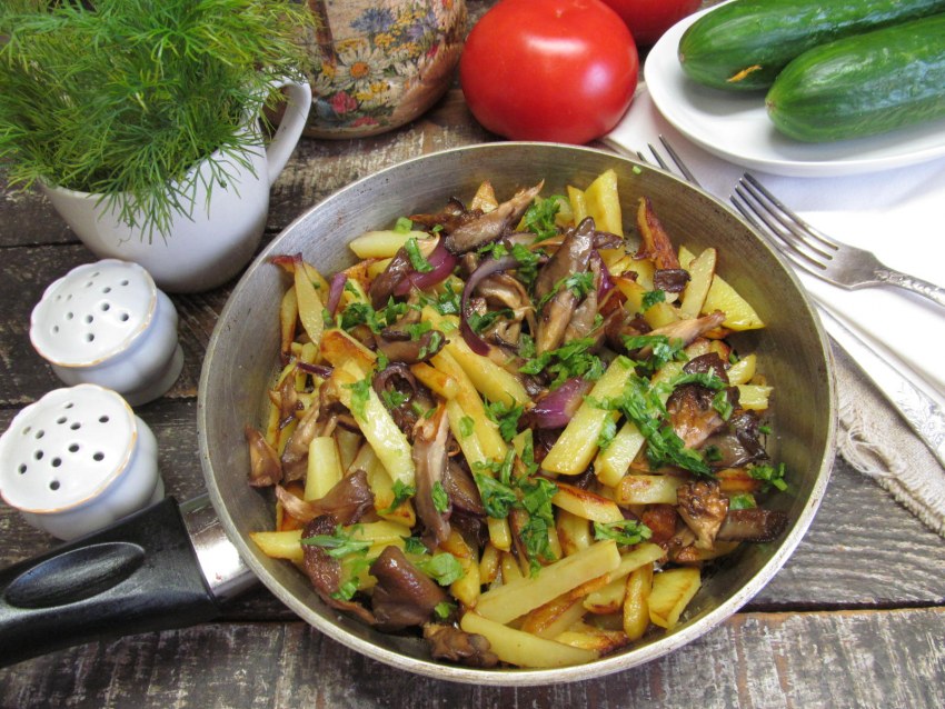 Картошка с грибами