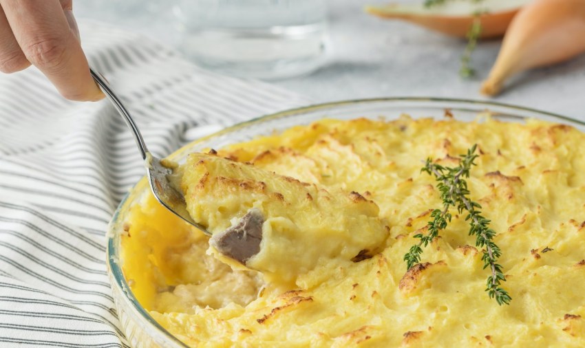 Картофель запеченный с грибами