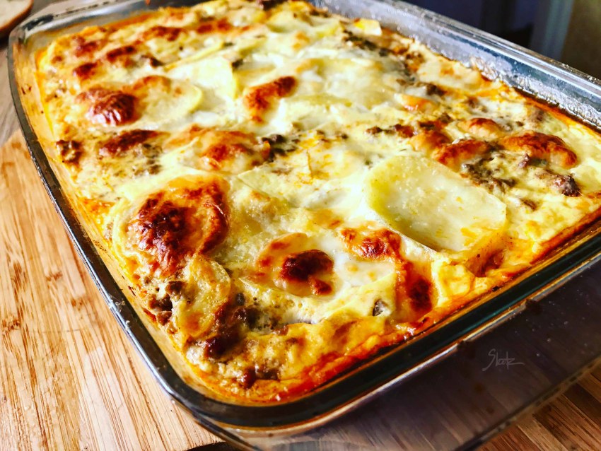 Картофельная запеканка с фаршем