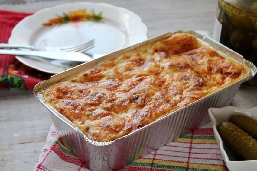 Запеканка с курицей и картошкой