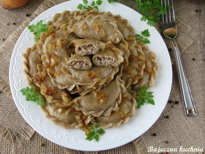 Вареники с гречкой