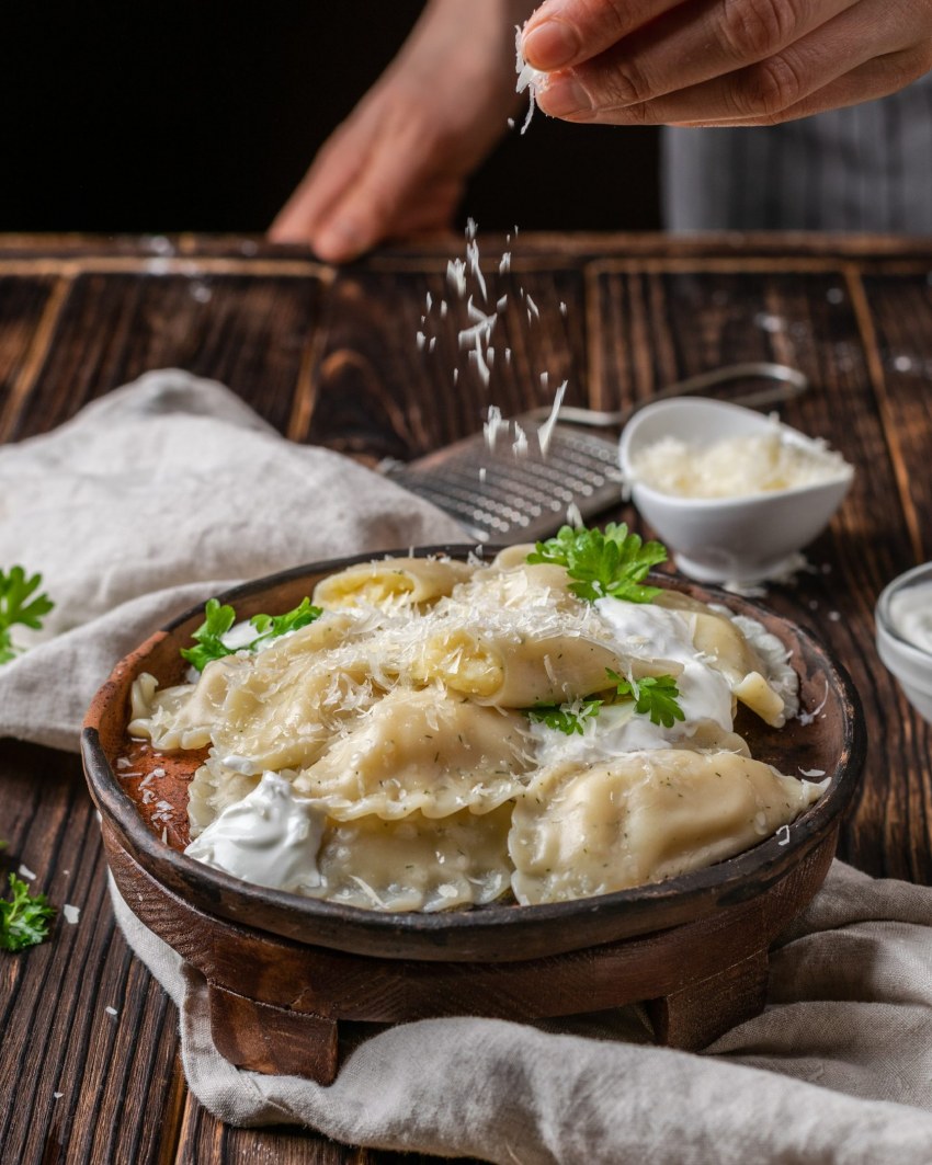 Вареники с грибами