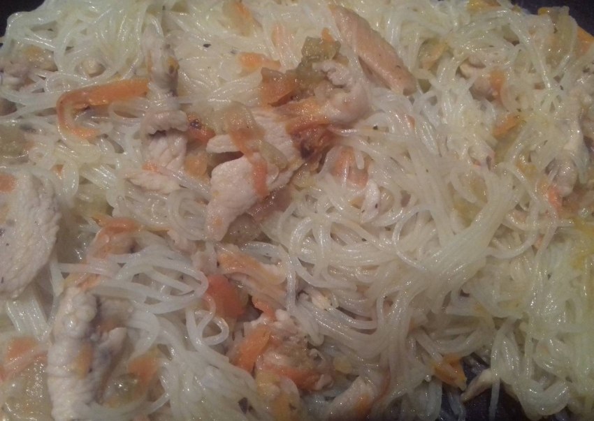 Фунчоза с овощами