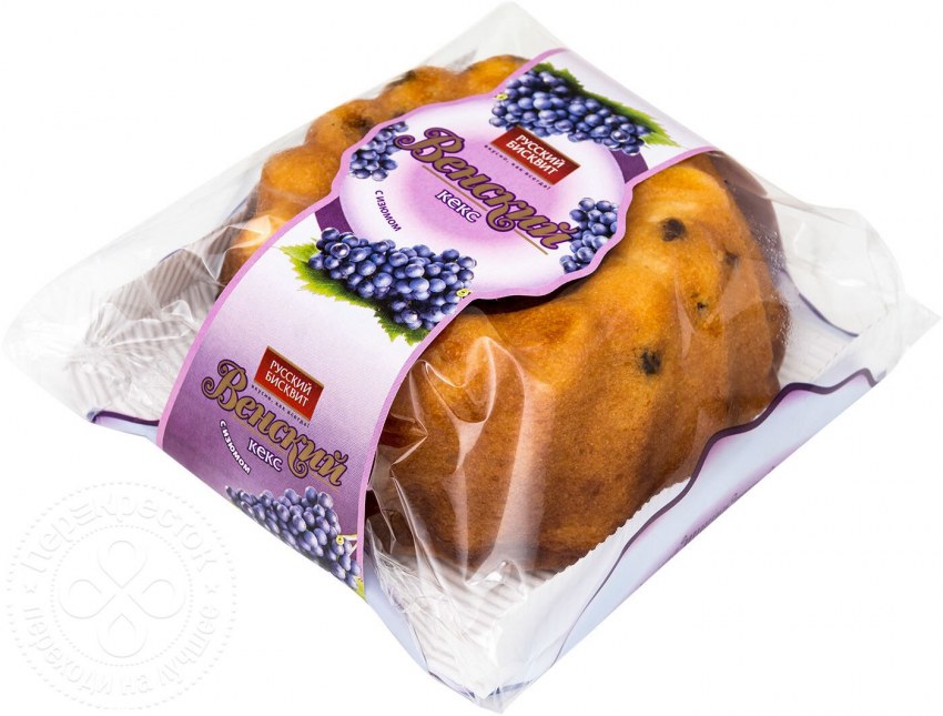 Кекс с изюмом Венский 350г