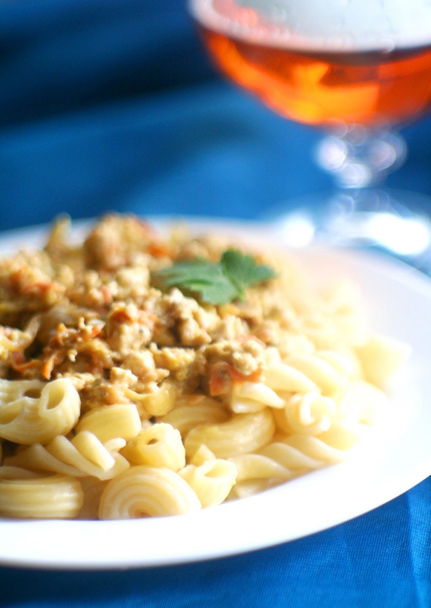 Макароны по-флотски длинные
