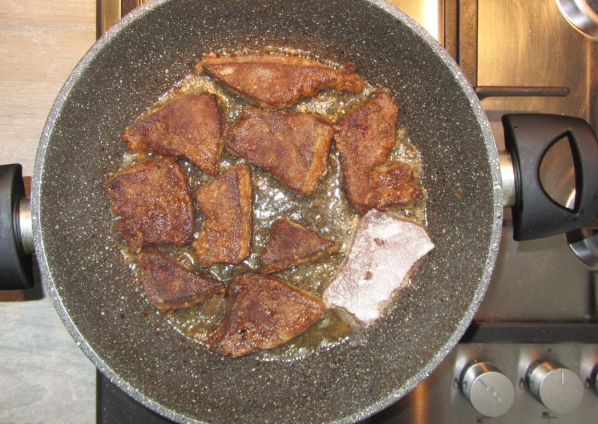 Какпожарить печень Куринная