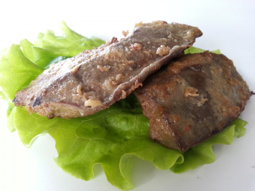 Печень куриная жареная