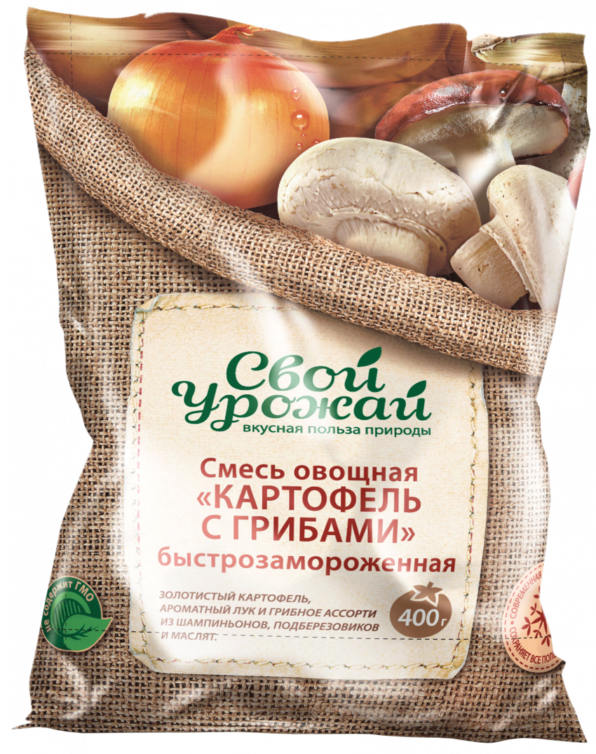 Картошка с белыми грибами