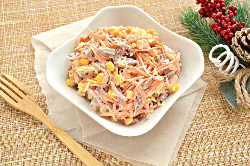 Салат по Краковски с корейской морковью