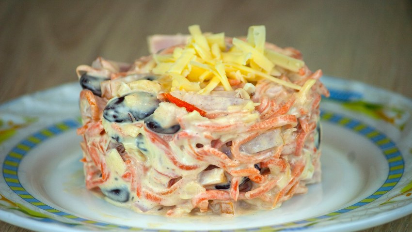 Корейский салат редька и морковь