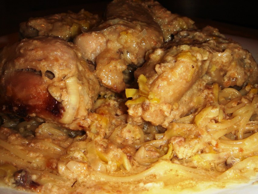 Курица с ореховой пастой
