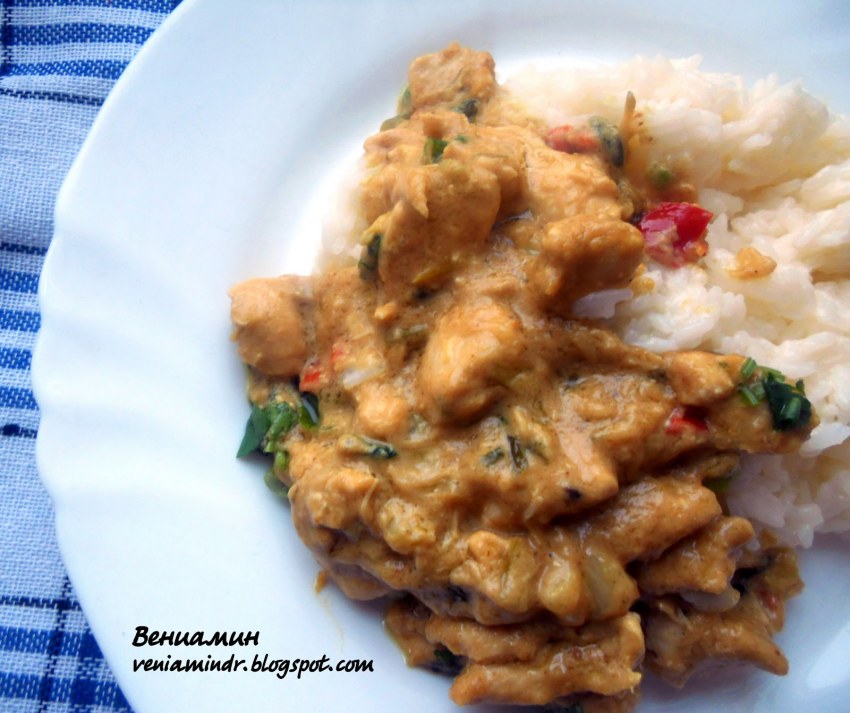 Курица с кокосовым молоком