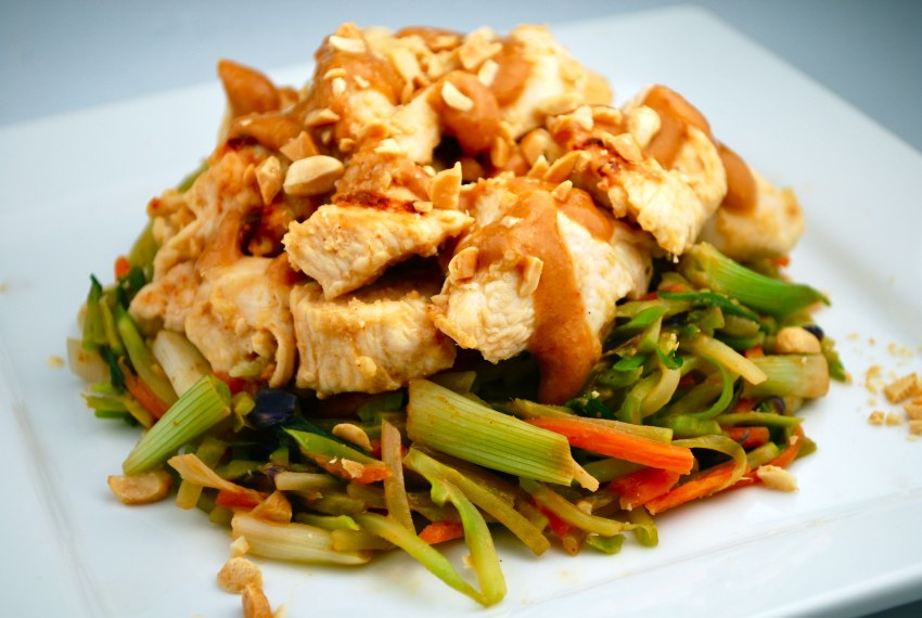 Chicken Satay with Peanut Sauce