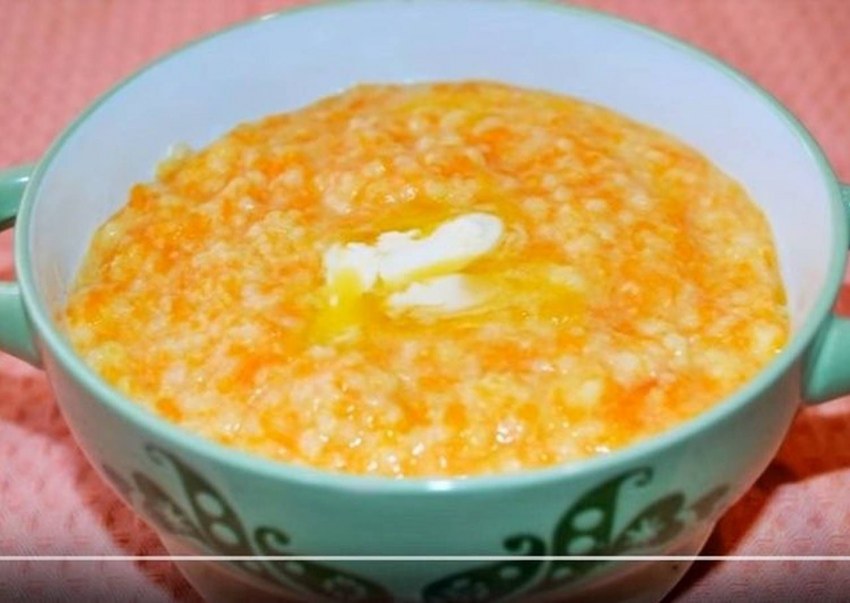 Тыквенная каша с рисом на воде