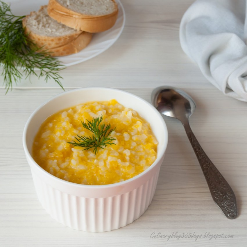 Каша с тыквой и рисом
