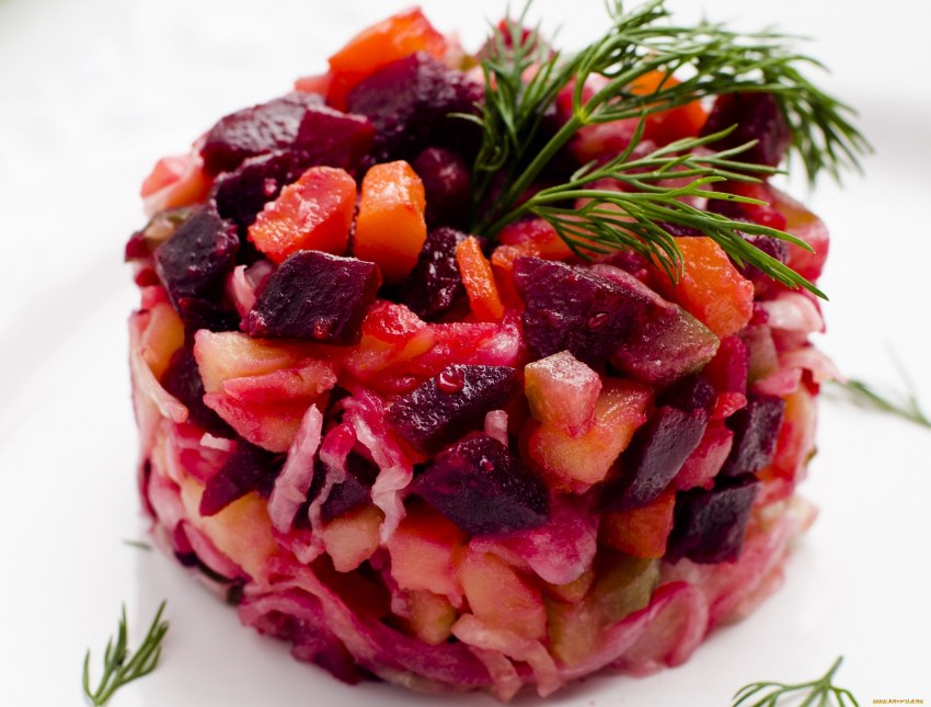 Салат из свеклы с сыром