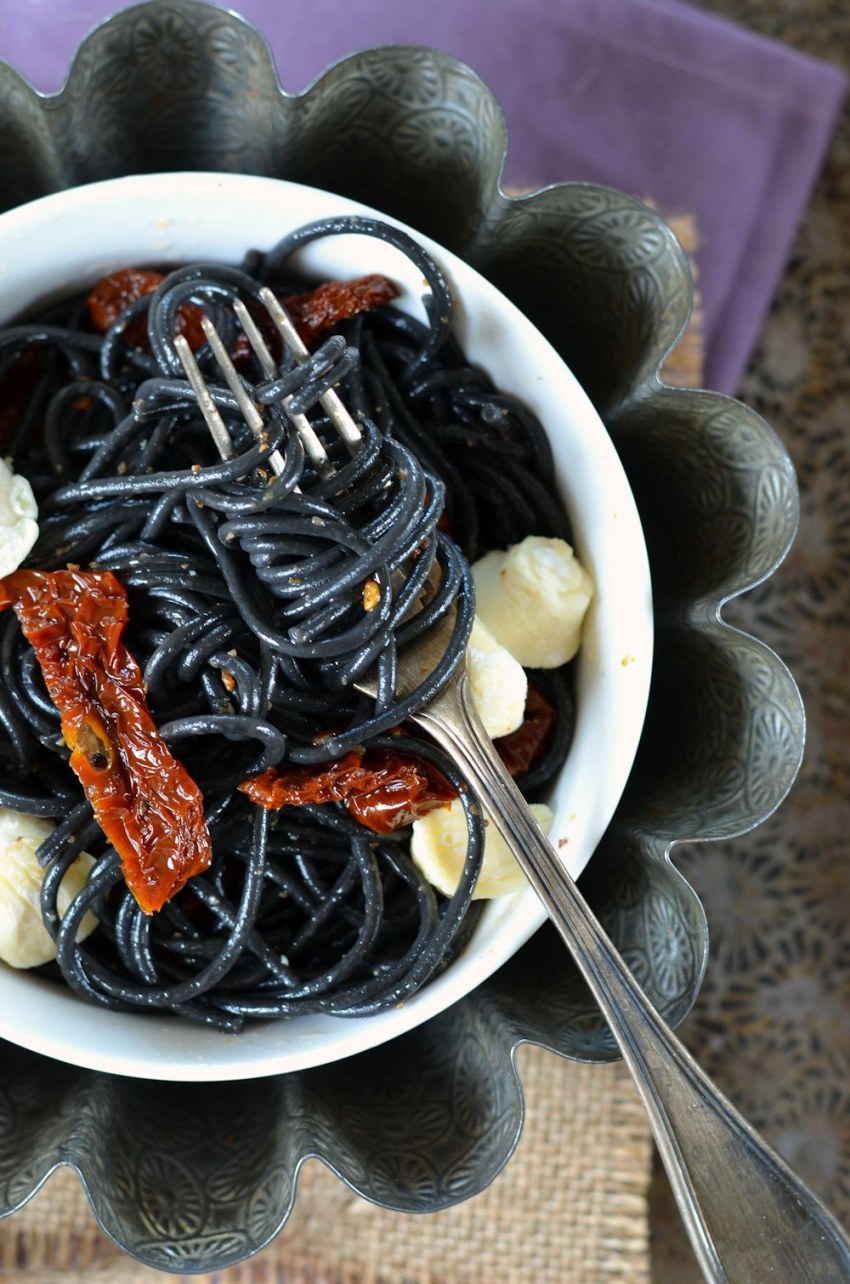 Black pasta Adobe stock