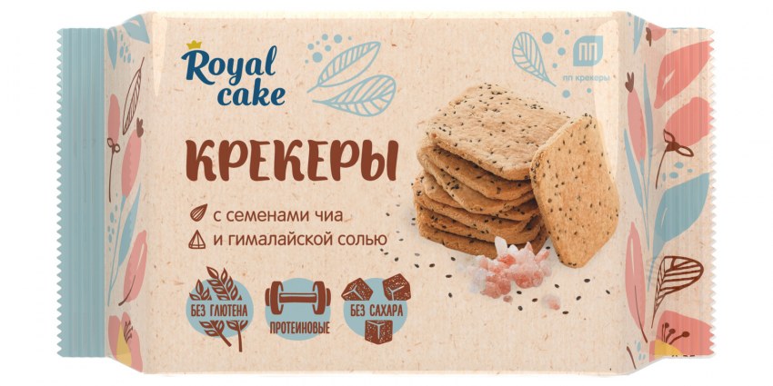 Крекеры Яшкино французские с кунжутом, 185 г
