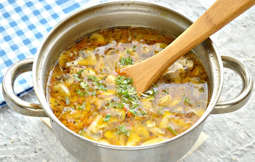 Суп с шампиньонами