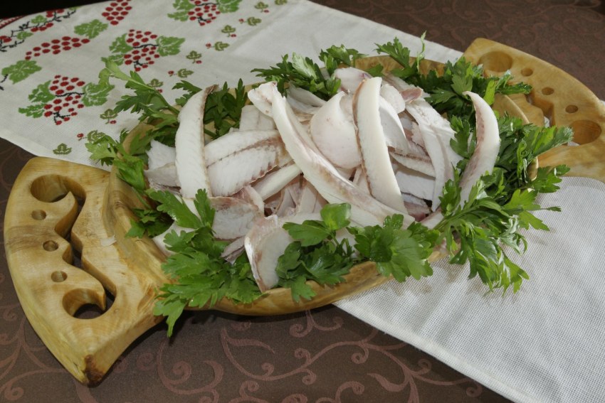 Якутская рыба строганина