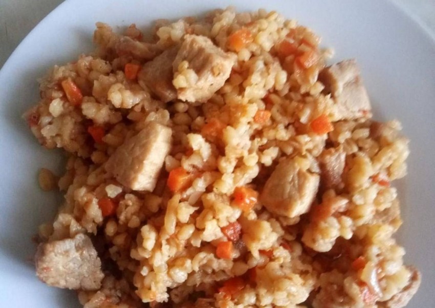 Булгур с мясом и овощами