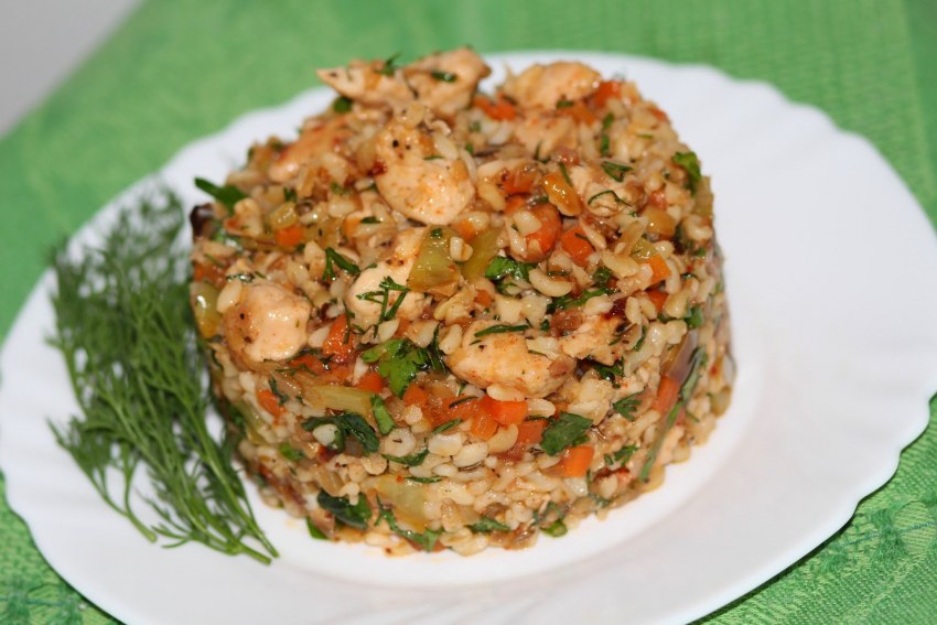 Боул булгур курица