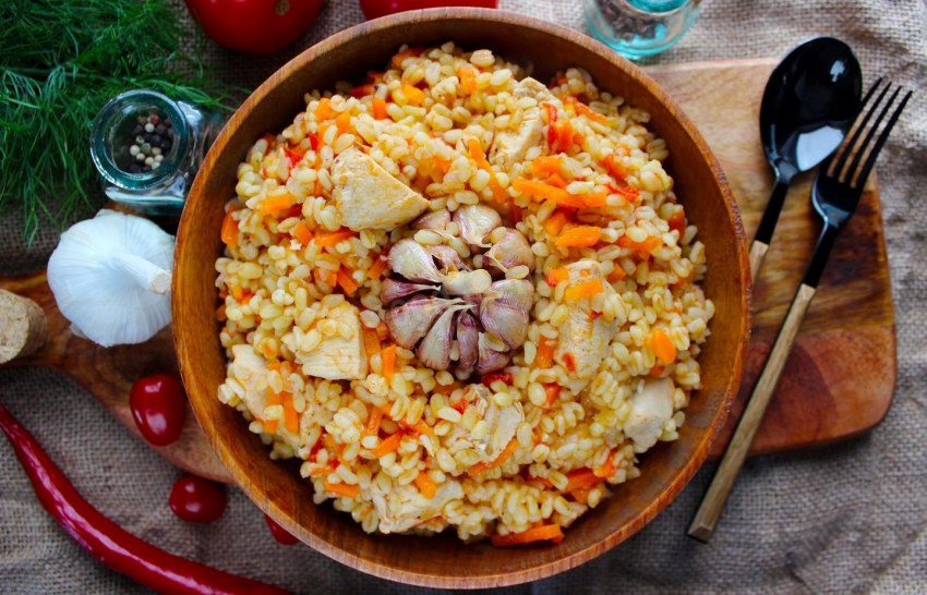 Булгур с овощами