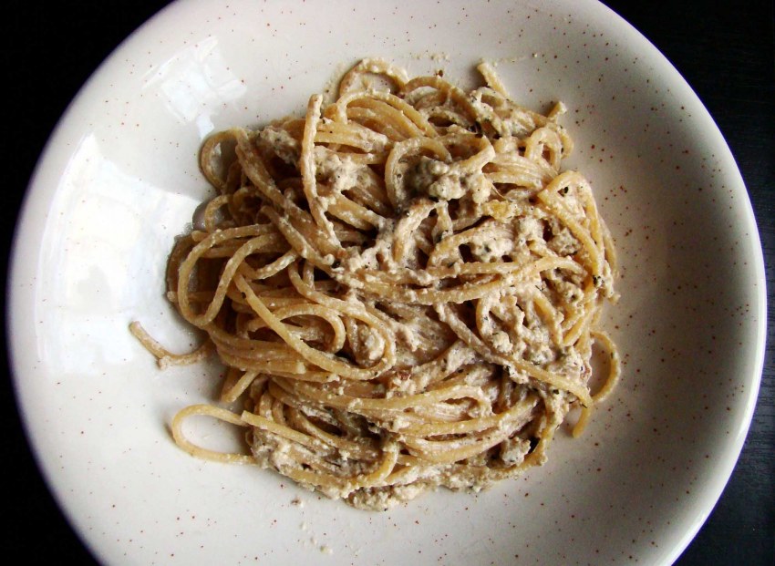 Макароны с грецкими орехами