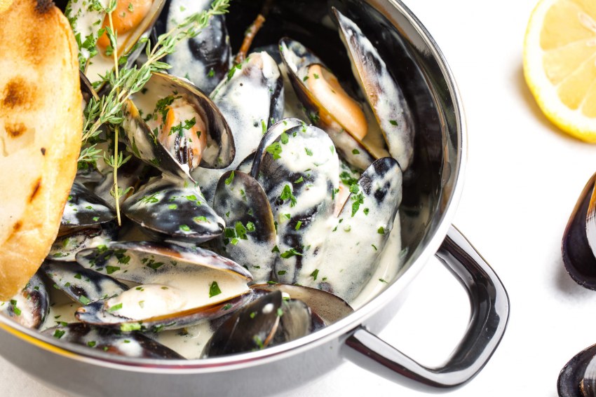 Baked Kiwi Mussels