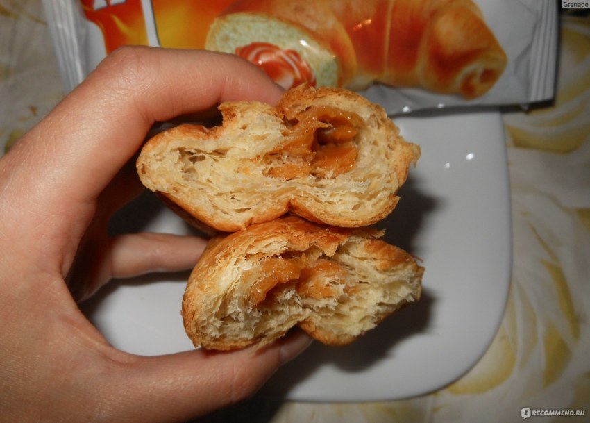Мини круассаны с карамелью