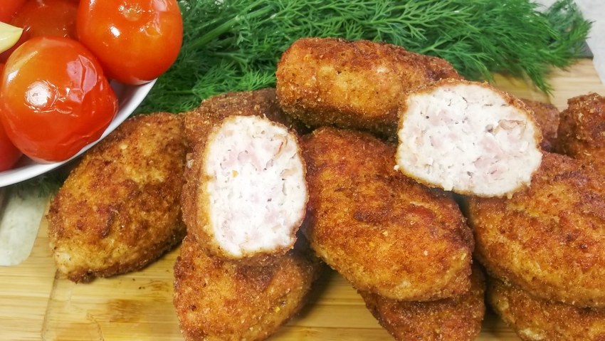 Котлеты куриные палочки