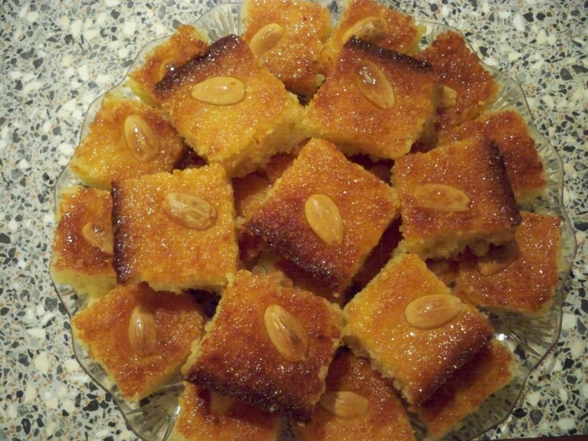 Басбуса с сырной начинкой