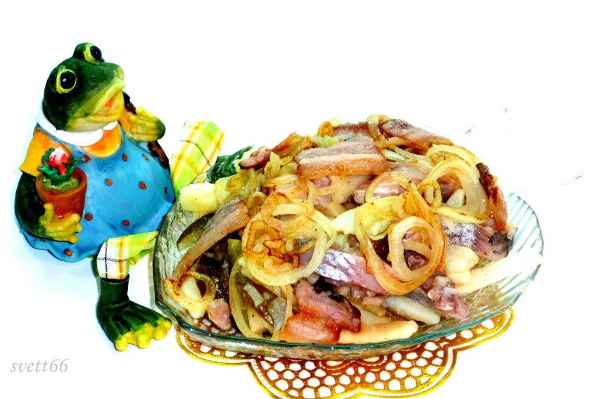 Салат селедка с картошкой