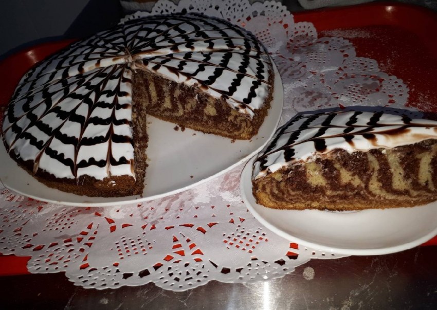 Кекс пирог Зебра