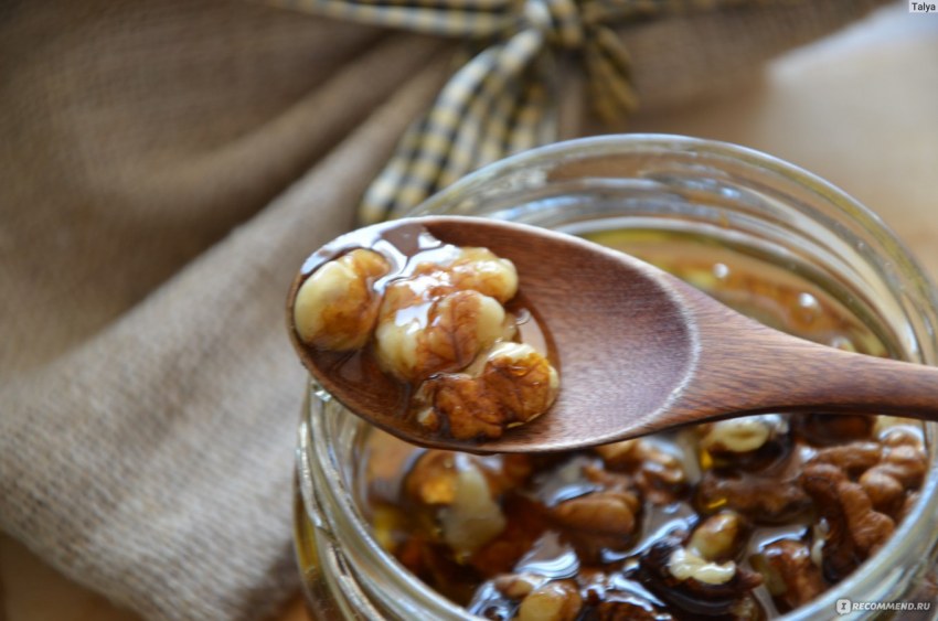 Мёд с орехом грецким орехом