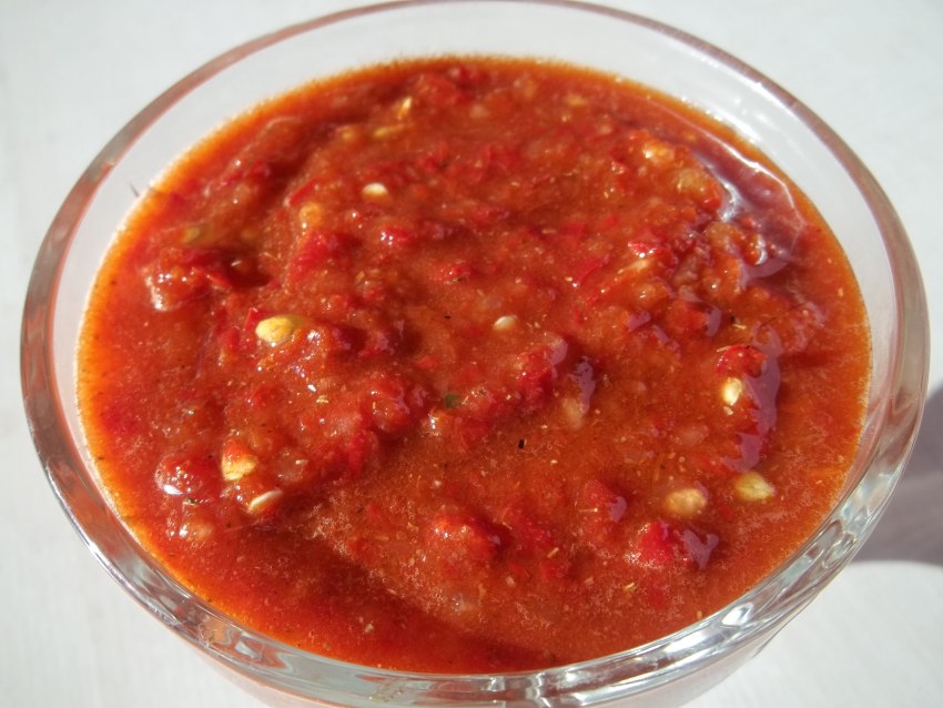 Перец запеченный в масле и маринаде