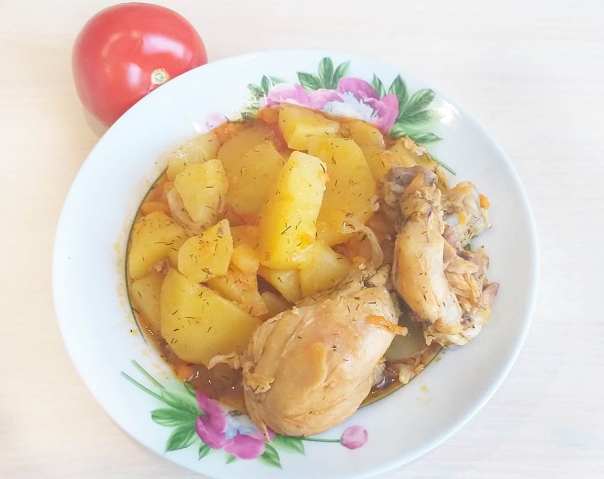 Жидкая картошка с мясом