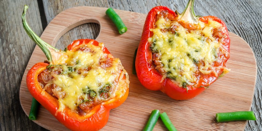Перец фаршированный куриной грудкой
