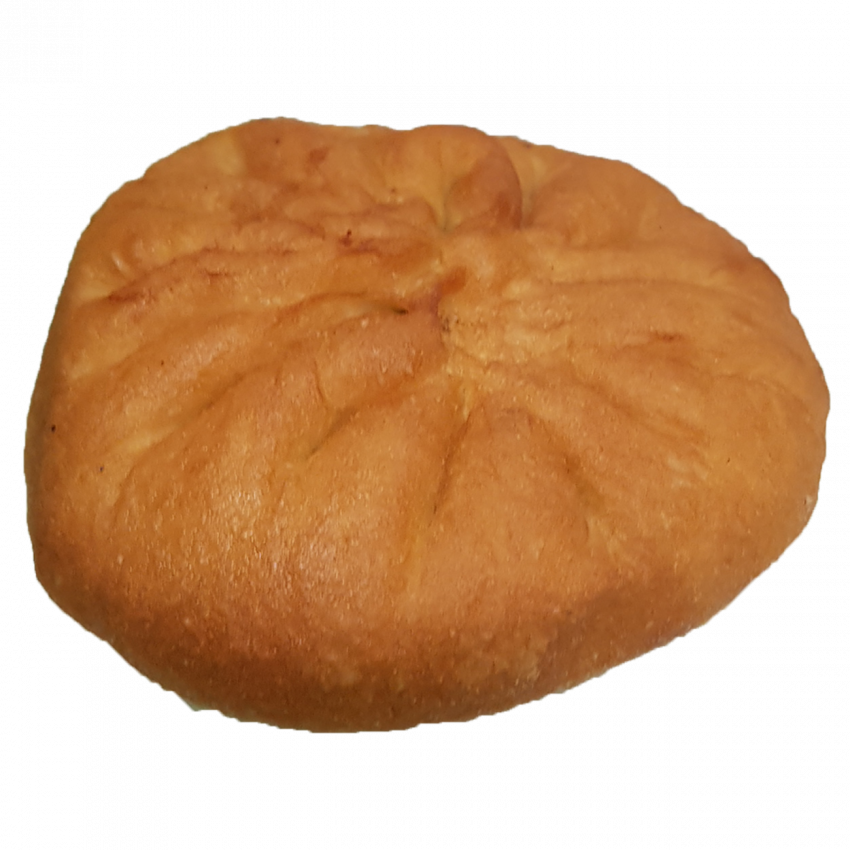 Беляш на белом фоне