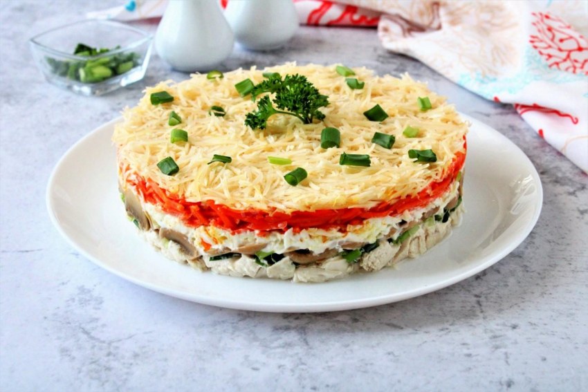 Плат с копченой курицей