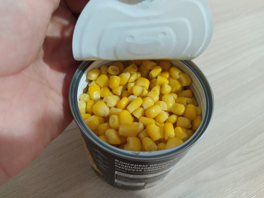 Консервированная кукуруза в блендере