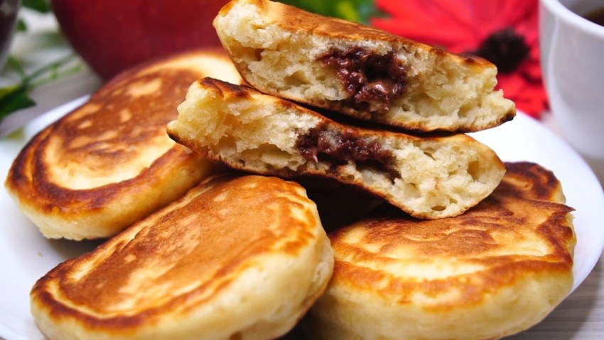 Панкейки на кефире пышные
