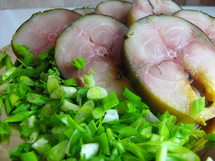 Солёная рыба скумбрия