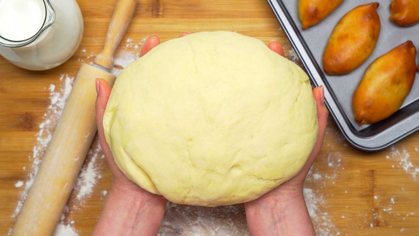 Тесто для пирога с сухими дрожжами