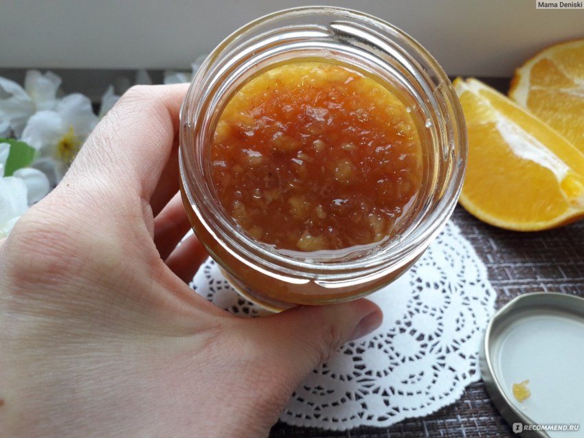 Конфитюр из апельсинов с цедрой