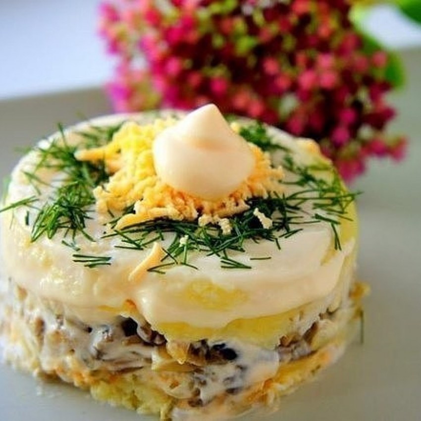 Салат мужские грёзы с курицей