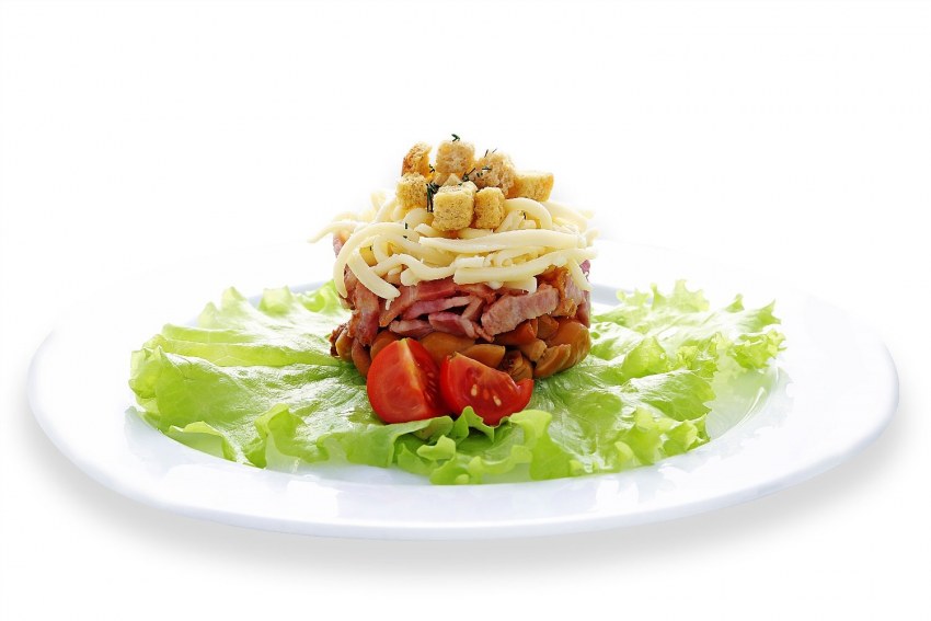 Плат с копченой курицей